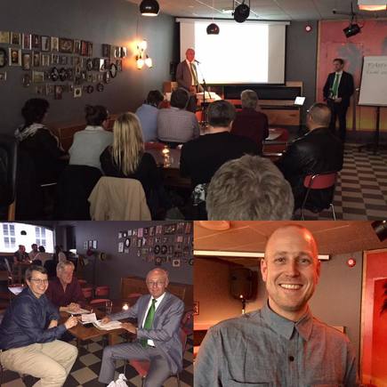 Erik Jølberg og Jonas Jensen på gründercafé