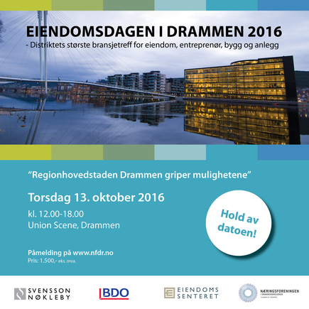 Eiendomsdagen i Drammen - 13. oktober 2016