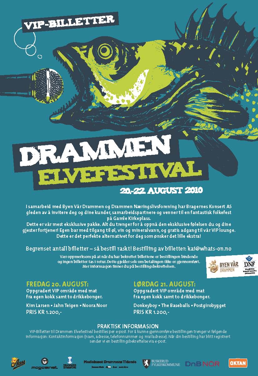 Drammen Elvefestival 20.-22. august 2010